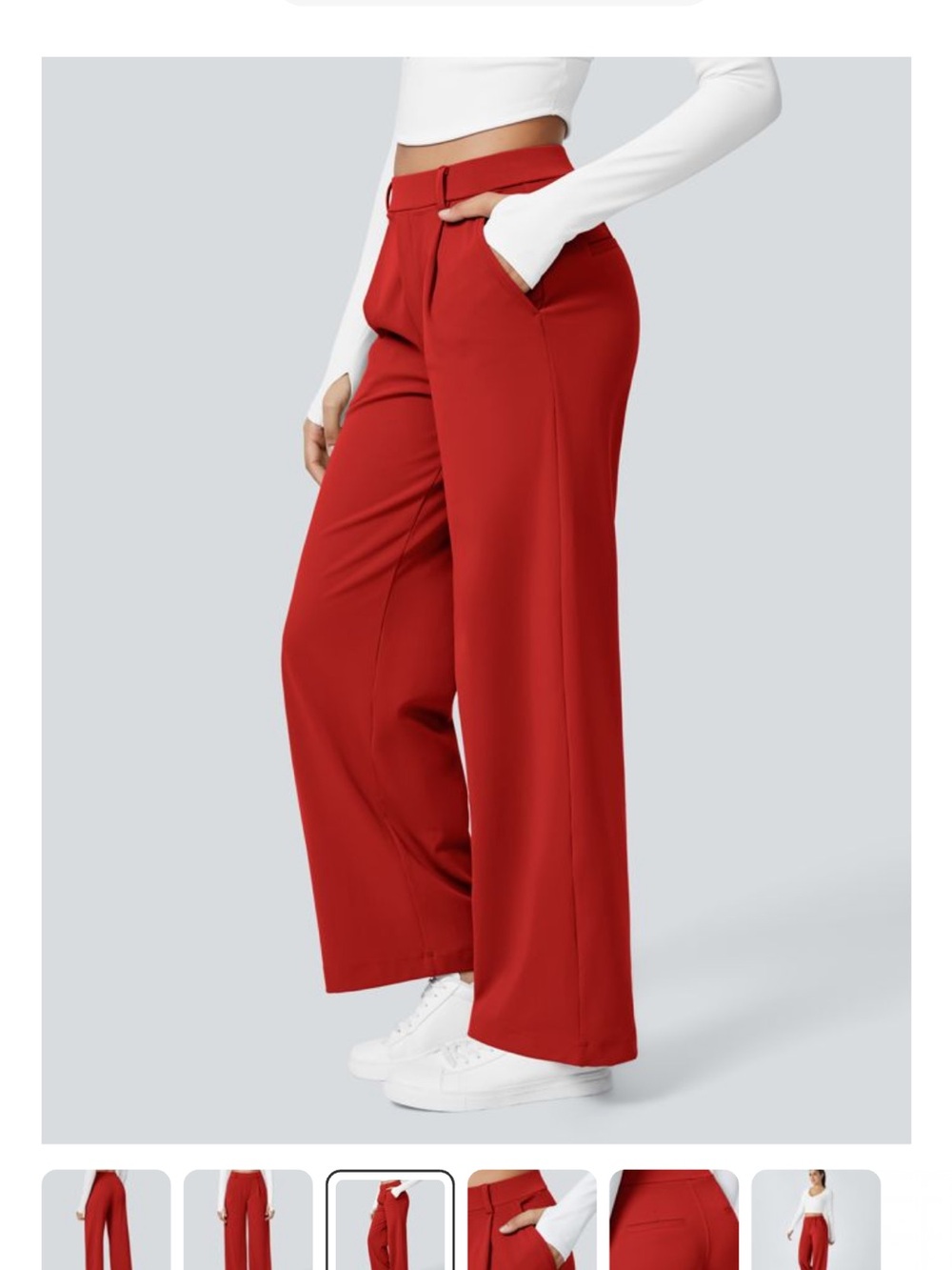 NWT! Halara Flex Daystretch High-Waisted Pocket Straight Leg Work pants - Picture 3 of 12